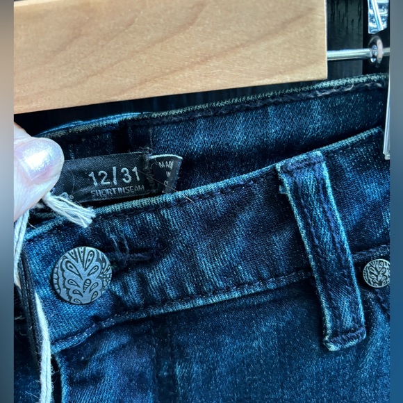 Prana London Jeans NWT Size 12/31 Short Dark Indigo - Picture 5 of 9